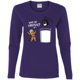 T-Shirts Purple / S Why So Oreous Women's Long Sleeve T-Shirt