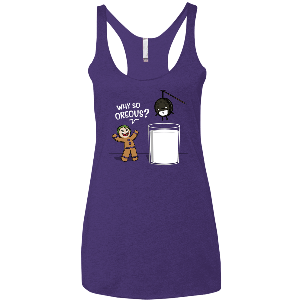 T-Shirts Purple Rush / X-Small Why So Oreous Women's Triblend Racerback Tank