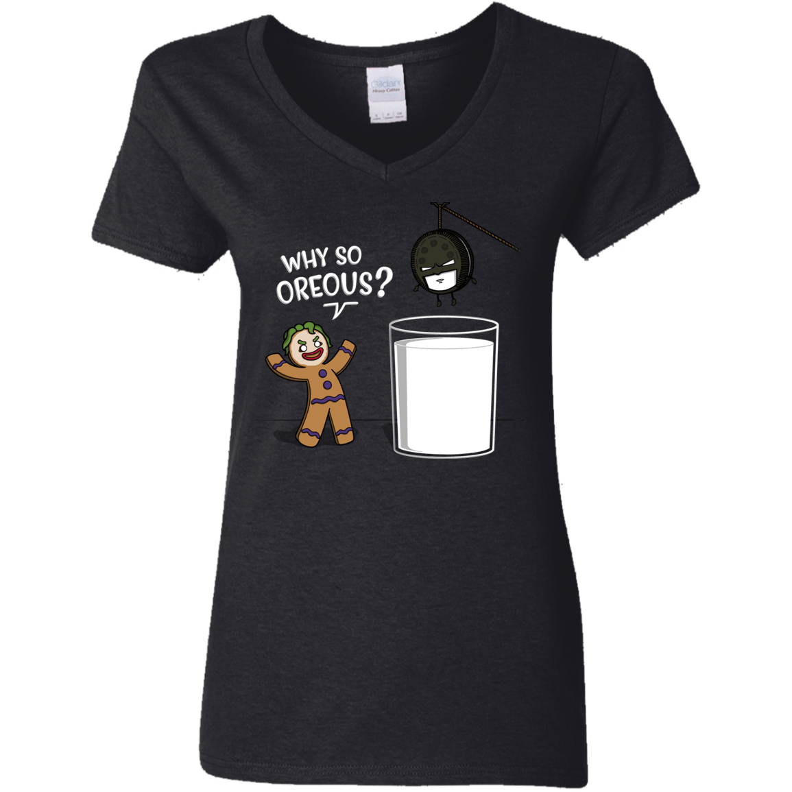 T-Shirts Black / S Why So Oreous Women's V-Neck T-Shirt