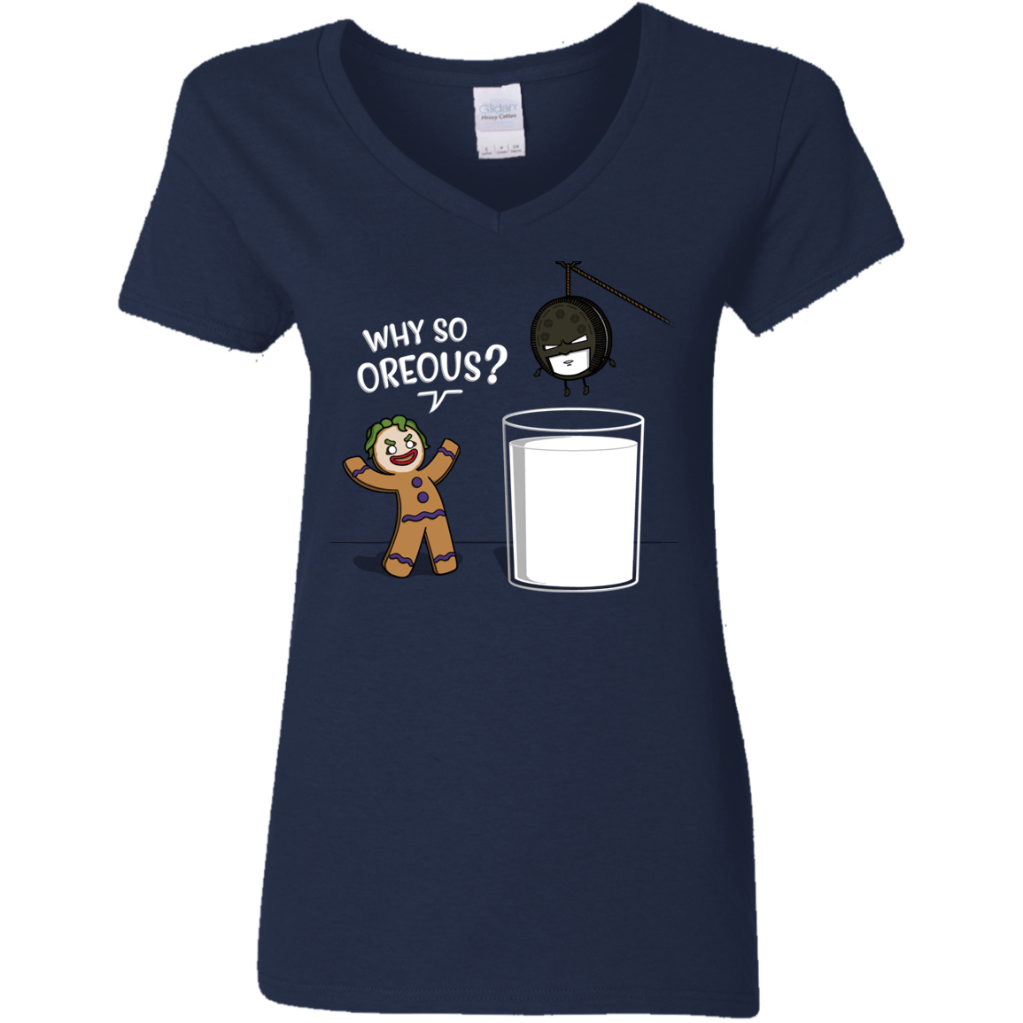 T-Shirts Navy / S Why So Oreous Women's V-Neck T-Shirt