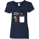 T-Shirts Navy / S Why So Oreous Women's V-Neck T-Shirt