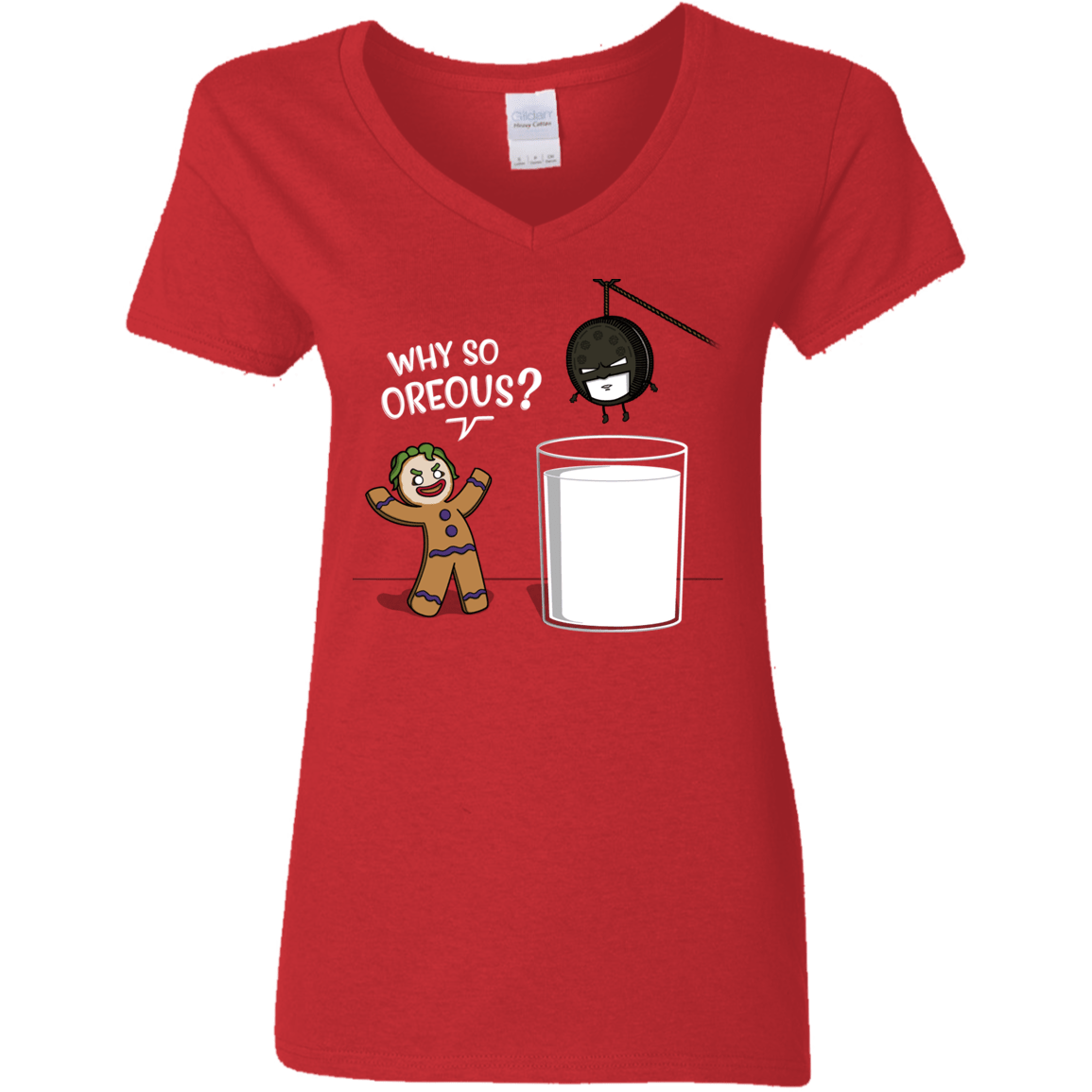 T-Shirts Red / S Why So Oreous Women's V-Neck T-Shirt