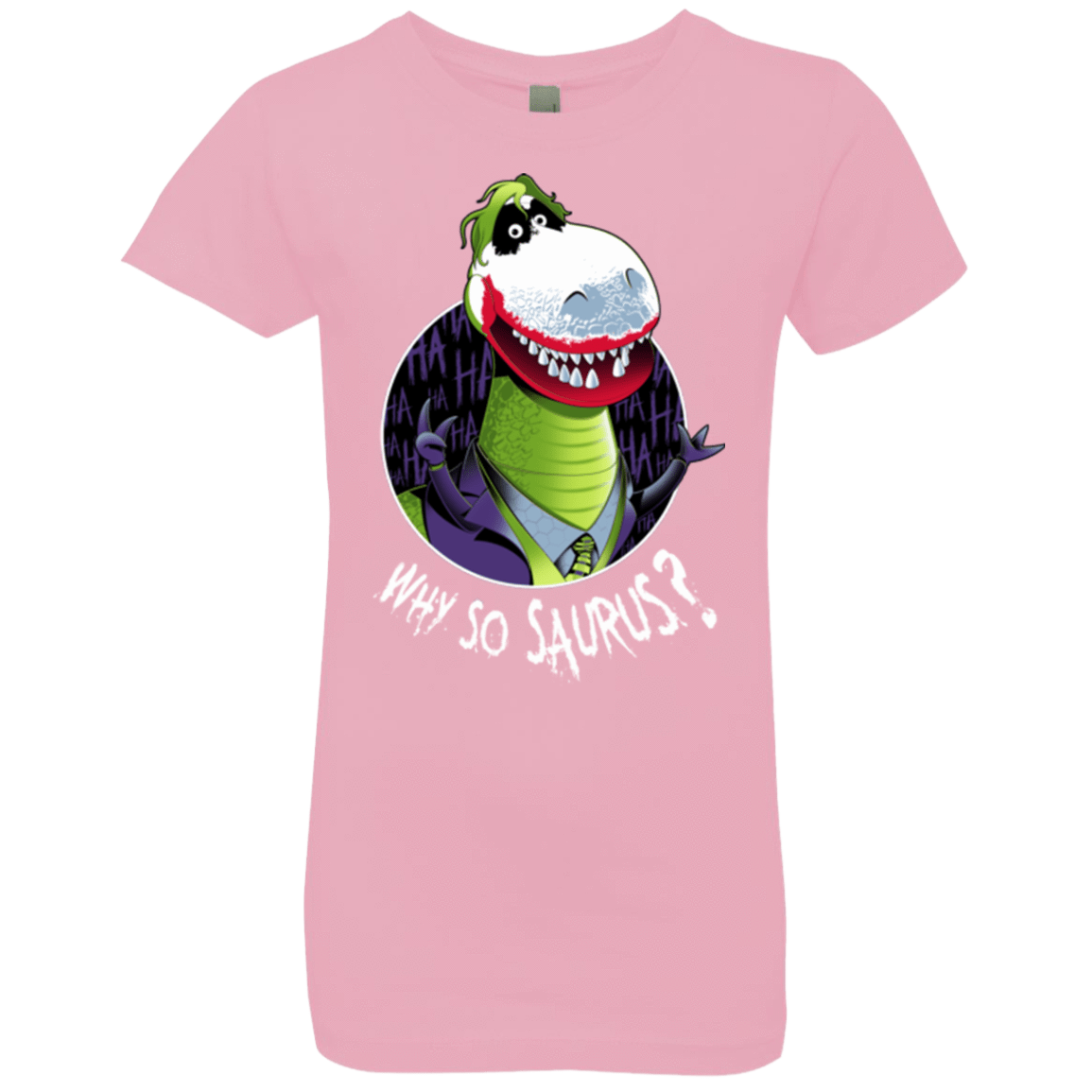 T-Shirts Light Pink / YXS Why So Saurus Girls Premium T-Shirt