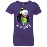 T-Shirts Purple Rush / YXS Why So Saurus Girls Premium T-Shirt