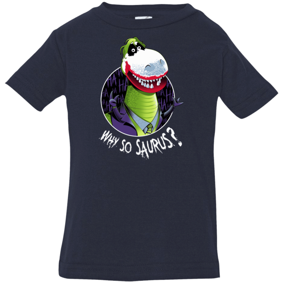 T-Shirts Navy / 6 Months Why So Saurus Infant Premium T-Shirt