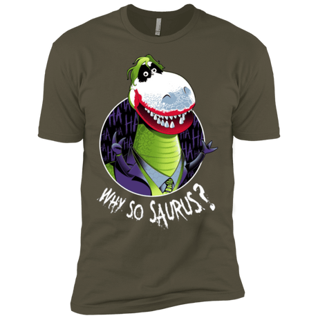 T-Shirts Military Green / X-Small Why So Saurus Men's Premium T-Shirt