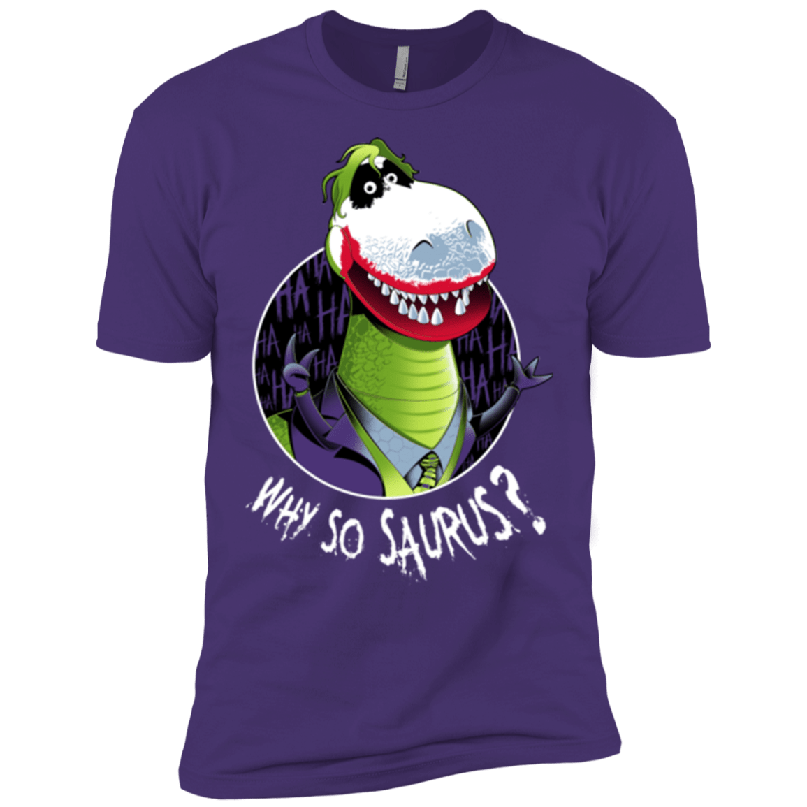 T-Shirts Purple Rush/ / X-Small Why So Saurus Men's Premium T-Shirt