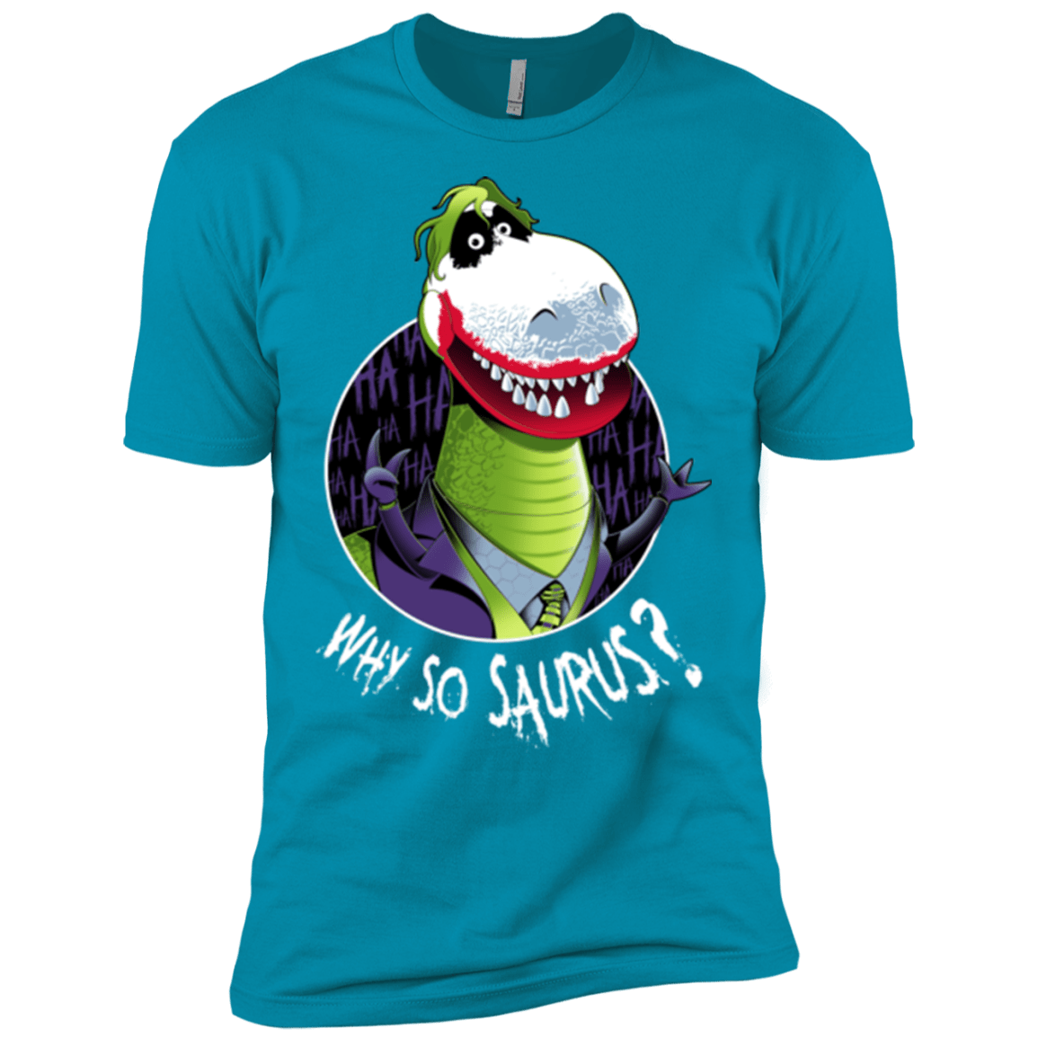 T-Shirts Turquoise / X-Small Why So Saurus Men's Premium T-Shirt