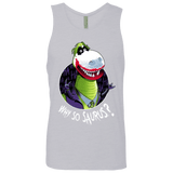 T-Shirts Heather Grey / Small Why So Saurus Men's Premium Tank Top