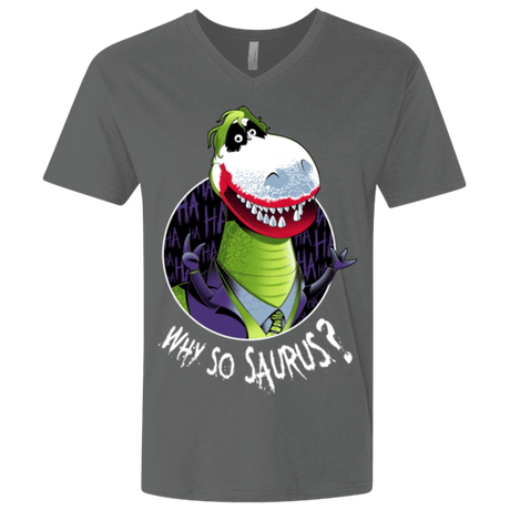 T-Shirts Heavy Metal / X-Small Why So Saurus Men's Premium V-Neck