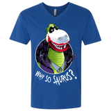 T-Shirts Royal / X-Small Why So Saurus Men's Premium V-Neck