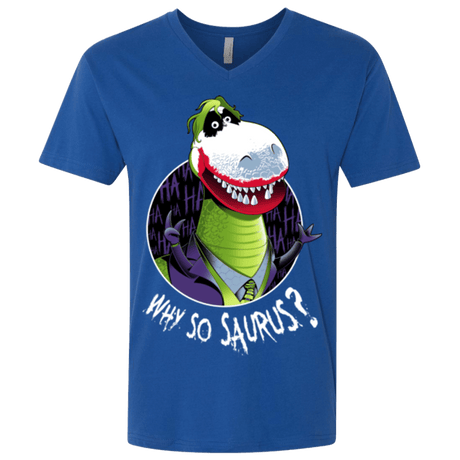 T-Shirts Royal / X-Small Why So Saurus Men's Premium V-Neck