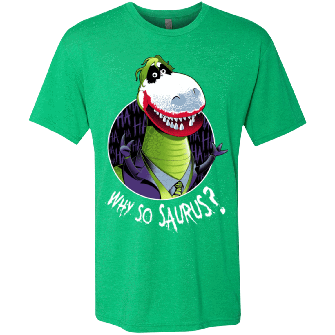 T-Shirts Envy / Small Why So Saurus Men's Triblend T-Shirt