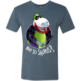 T-Shirts Indigo / Small Why So Saurus Men's Triblend T-Shirt
