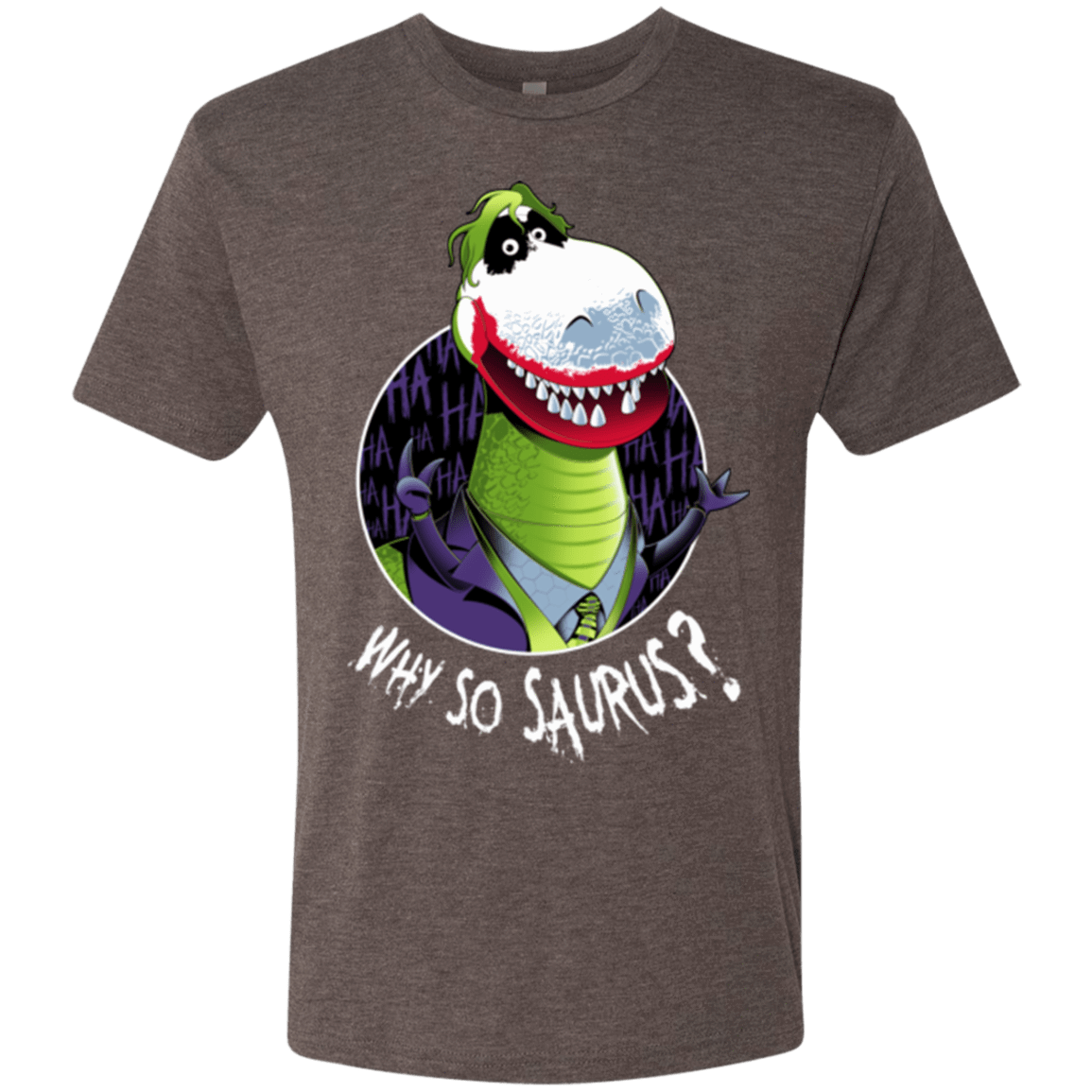 T-Shirts Macchiato / Small Why So Saurus Men's Triblend T-Shirt