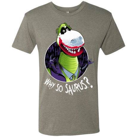 T-Shirts Venetian Grey / Small Why So Saurus Men's Triblend T-Shirt
