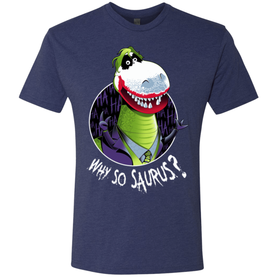 T-Shirts Vintage Navy / Small Why So Saurus Men's Triblend T-Shirt