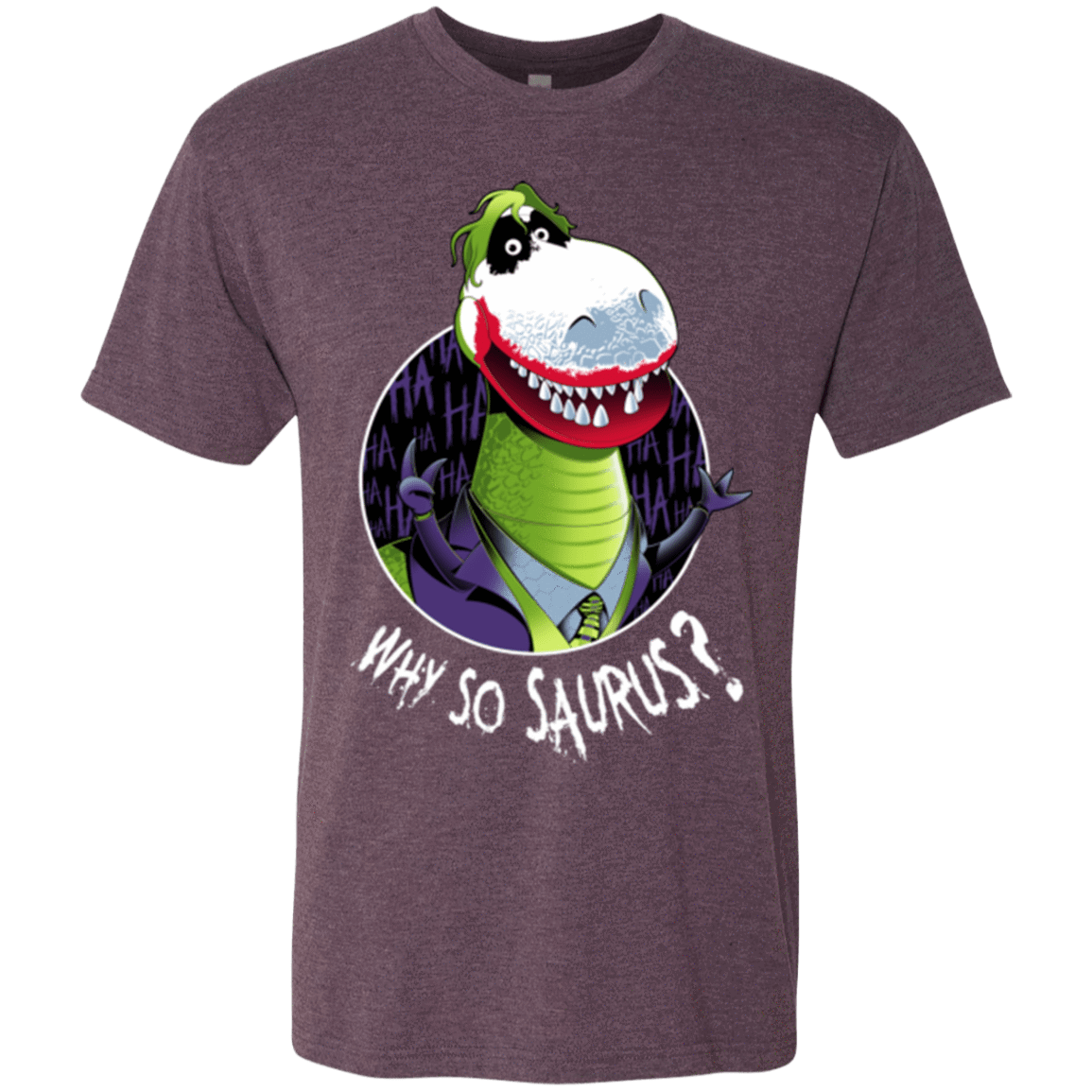 T-Shirts Vintage Purple / Small Why So Saurus Men's Triblend T-Shirt