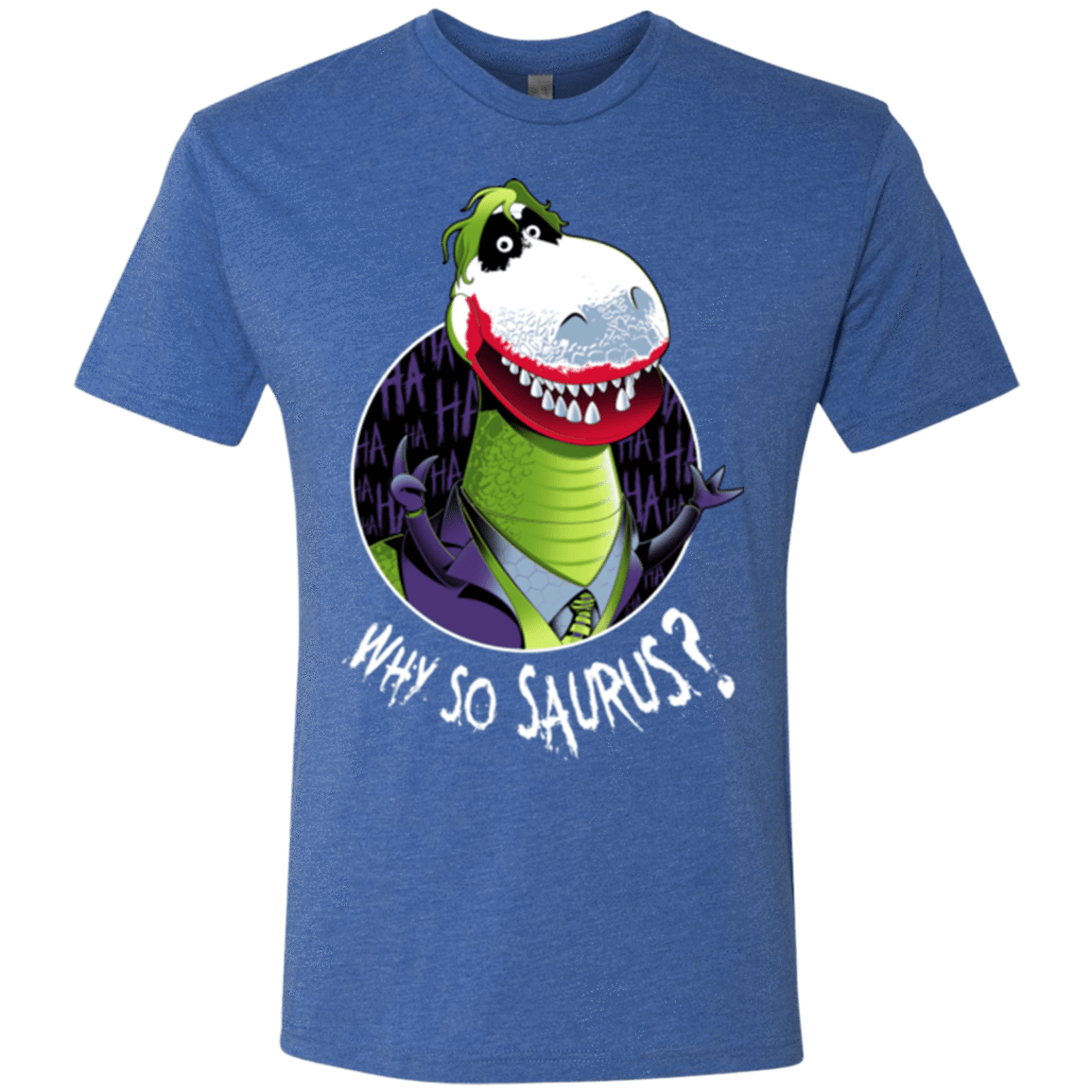 T-Shirts Vintage Royal / Small Why So Saurus Men's Triblend T-Shirt