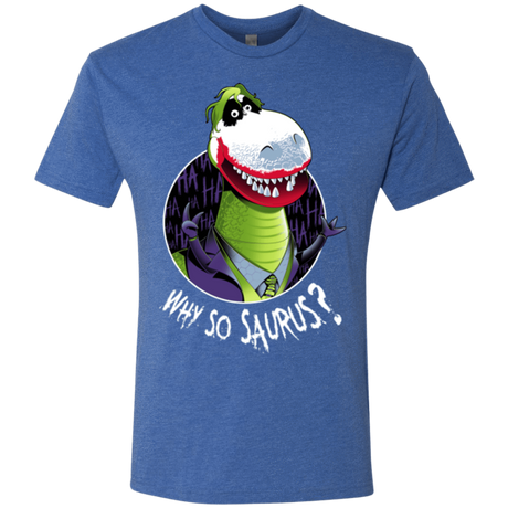 T-Shirts Vintage Royal / Small Why So Saurus Men's Triblend T-Shirt