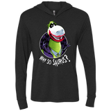 T-Shirts Vintage Black / X-Small Why So Saurus Triblend Long Sleeve Hoodie Tee