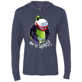 T-Shirts Vintage Navy / X-Small Why So Saurus Triblend Long Sleeve Hoodie Tee