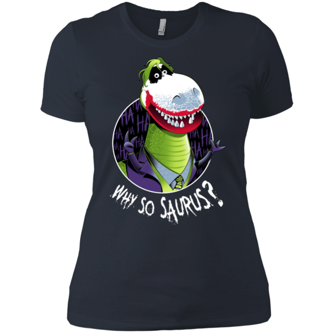 T-Shirts Indigo / X-Small Why So Saurus Women's Premium T-Shirt