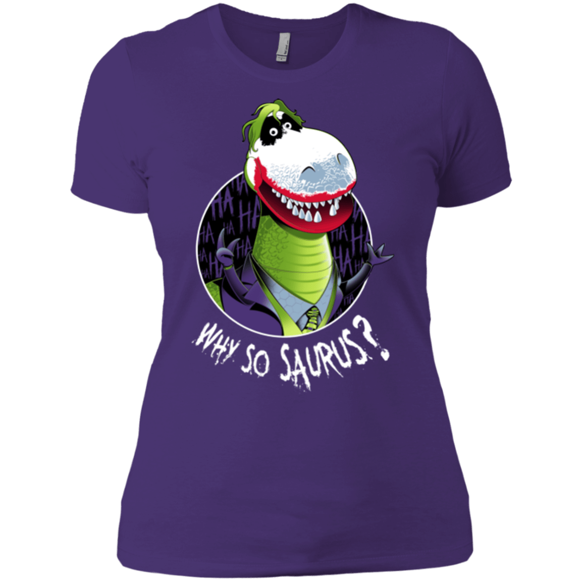 T-Shirts Purple Rush/ / X-Small Why So Saurus Women's Premium T-Shirt