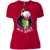 T-Shirts Red / X-Small Why So Saurus Women's Premium T-Shirt