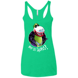 T-Shirts Envy / X-Small Why So Saurus Women's Triblend Racerback Tank