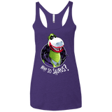 T-Shirts Purple Rush / X-Small Why So Saurus Women's Triblend Racerback Tank