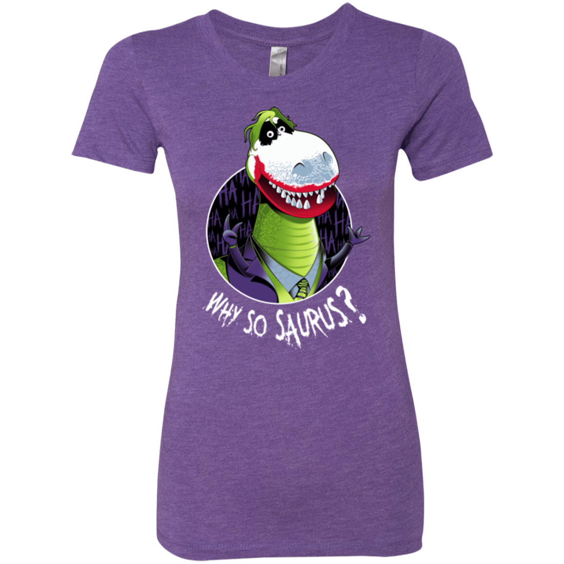 T-Shirts Purple Rush / Small Why So Saurus Women's Triblend T-Shirt