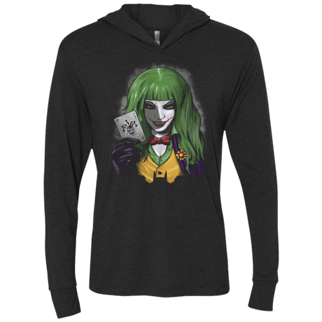 T-Shirts Vintage Black / X-Small Why so serious 2 Triblend Long Sleeve Hoodie Tee