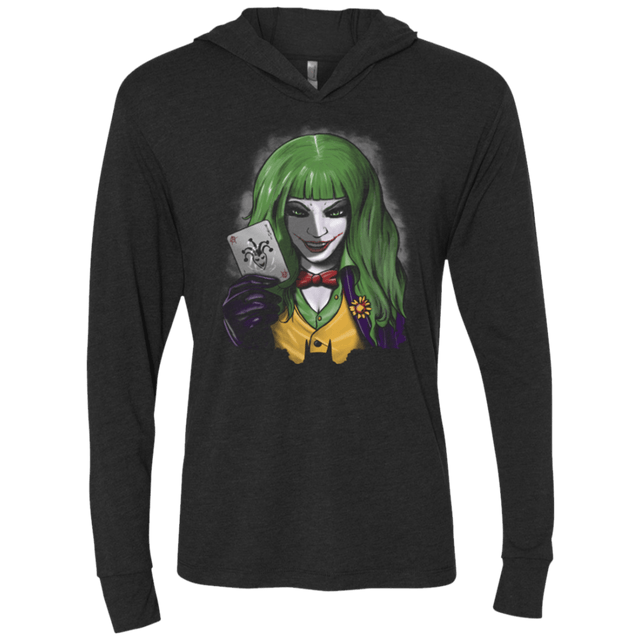 T-Shirts Vintage Black / X-Small Why so serious 2 Triblend Long Sleeve Hoodie Tee