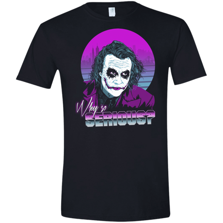 T-Shirts Black / X-Small Why so Serious Men's Semi-Fitted Softstyle