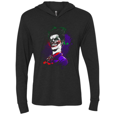 T-Shirts Vintage Black / X-Small Why so Serious Triblend Long Sleeve Hoodie Tee