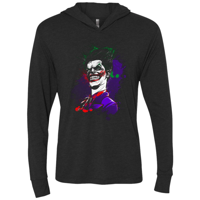 T-Shirts Vintage Black / X-Small Why so Serious Triblend Long Sleeve Hoodie Tee
