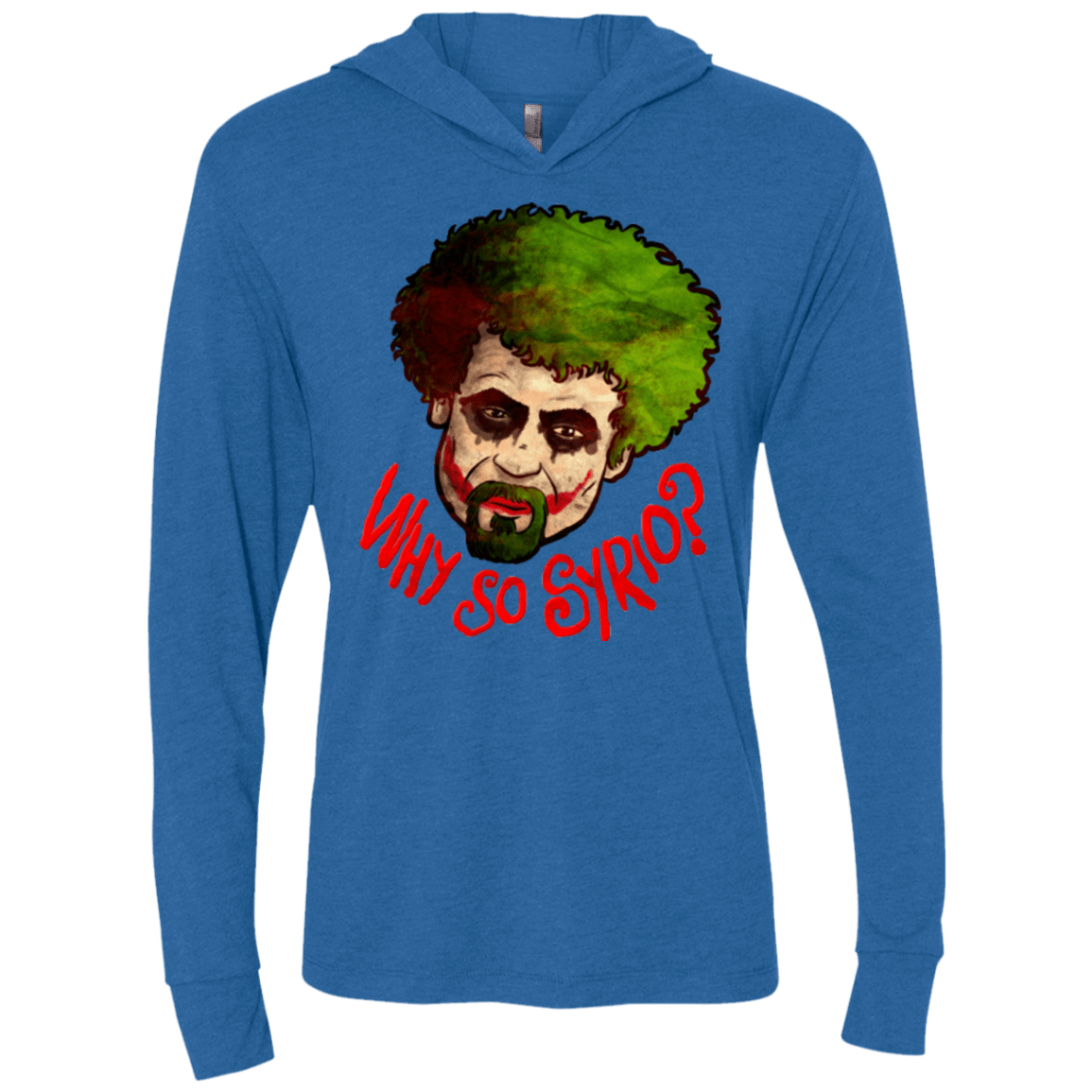 T-Shirts Vintage Royal / X-Small Why So Syrio Triblend Long Sleeve Hoodie Tee
