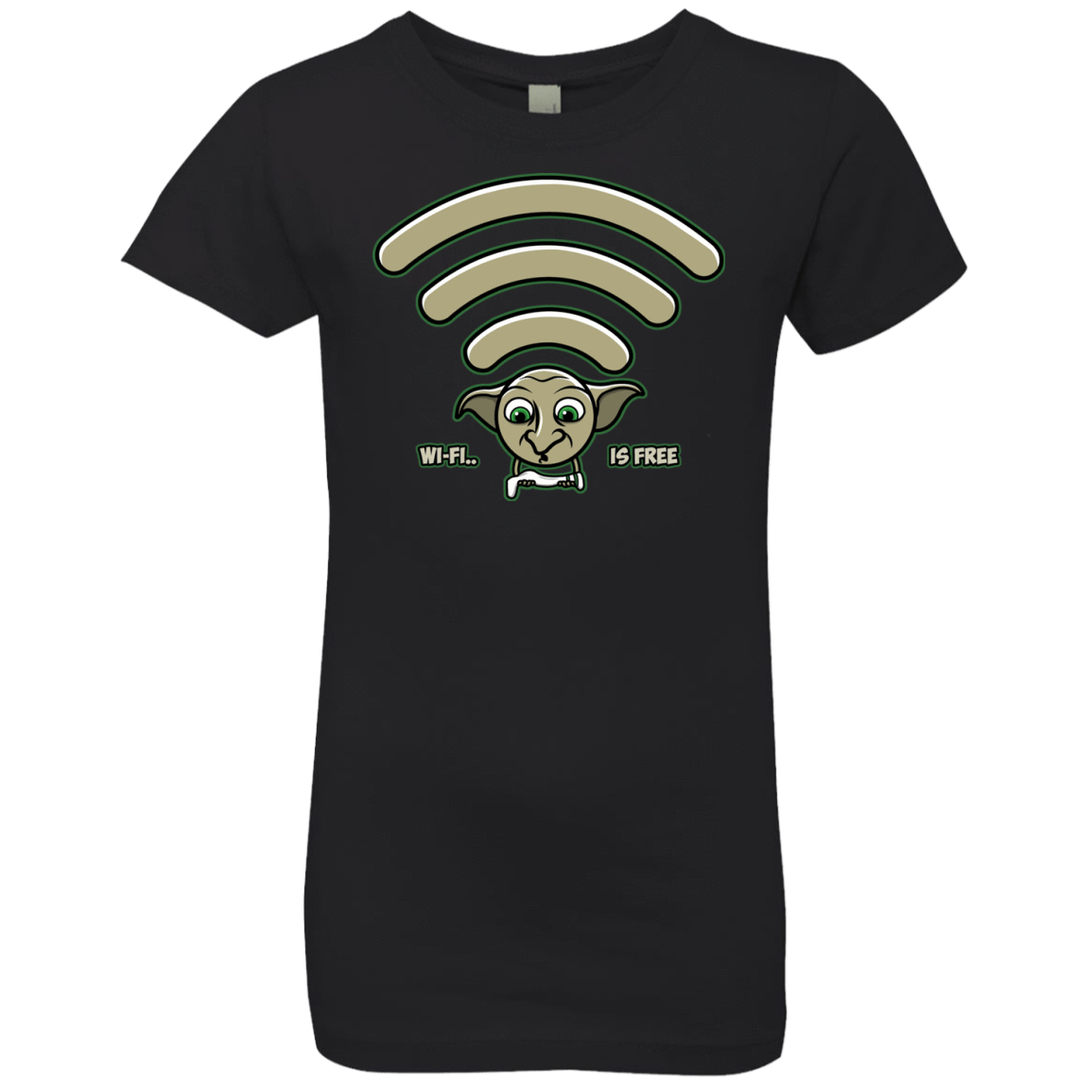 T-Shirts Black / YXS Wi-fi is Free Girls Premium T-Shirt