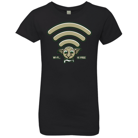 T-Shirts Black / YXS Wi-fi is Free Girls Premium T-Shirt