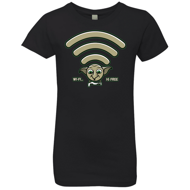 T-Shirts Black / YXS Wi-fi is Free Girls Premium T-Shirt