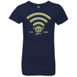 T-Shirts Midnight Navy / YXS Wi-fi is Free Girls Premium T-Shirt