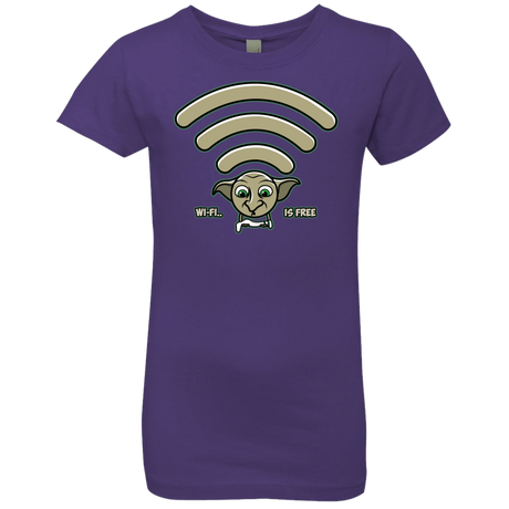 T-Shirts Purple Rush / YXS Wi-fi is Free Girls Premium T-Shirt