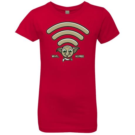 T-Shirts Red / YXS Wi-fi is Free Girls Premium T-Shirt