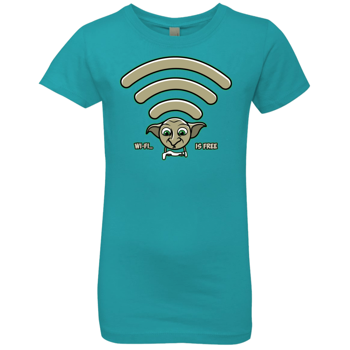 T-Shirts Tahiti Blue / YXS Wi-fi is Free Girls Premium T-Shirt