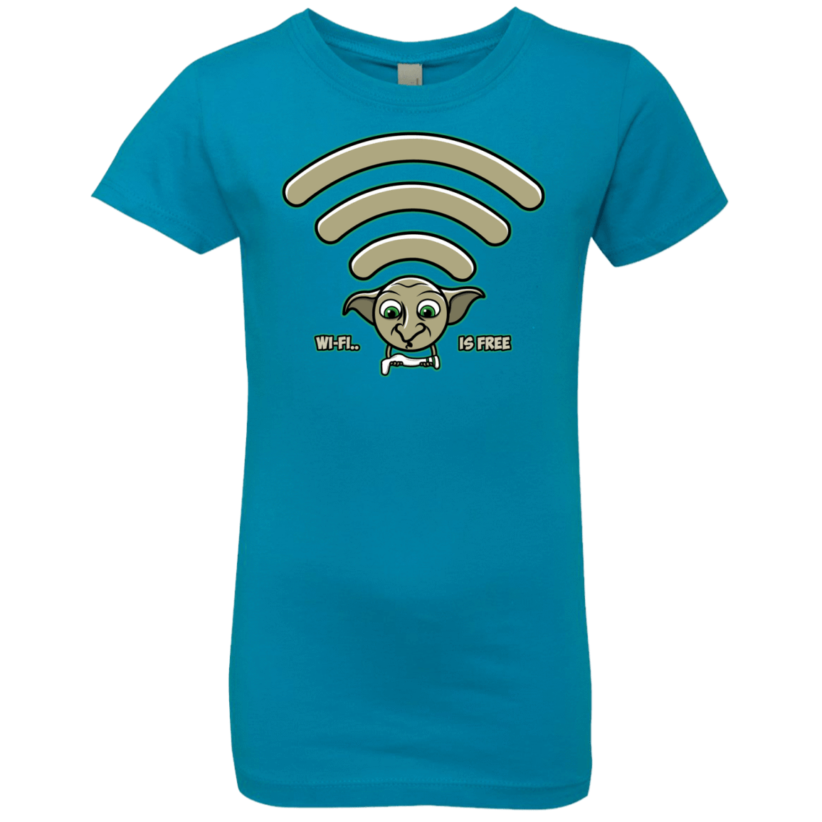 T-Shirts Turquoise / YXS Wi-fi is Free Girls Premium T-Shirt