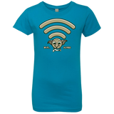 T-Shirts Turquoise / YXS Wi-fi is Free Girls Premium T-Shirt