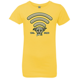 T-Shirts Vibrant Yellow / YXS Wi-fi is Free Girls Premium T-Shirt