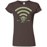 T-Shirts Dark Chocolate / S Wi-fi is Free Junior Slimmer-Fit T-Shirt