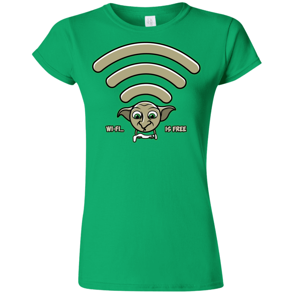 T-Shirts Irish Green / S Wi-fi is Free Junior Slimmer-Fit T-Shirt